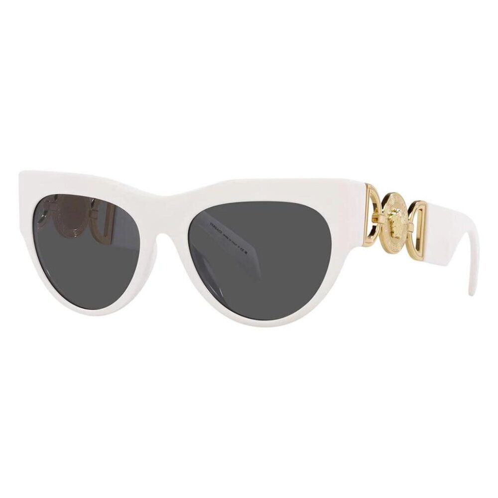 Versace Dark Grey Cat Eye Ladies Sunglasses - Picture 1 of 2